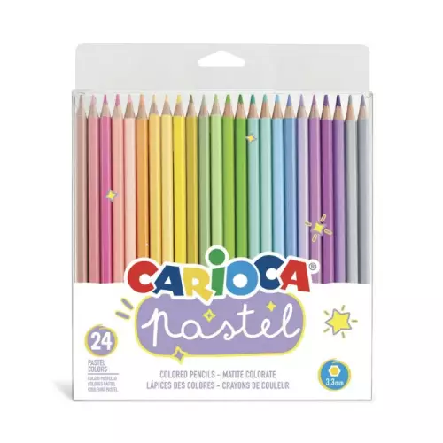 Carioca Pastel Renk Kuru Boya 24'lü