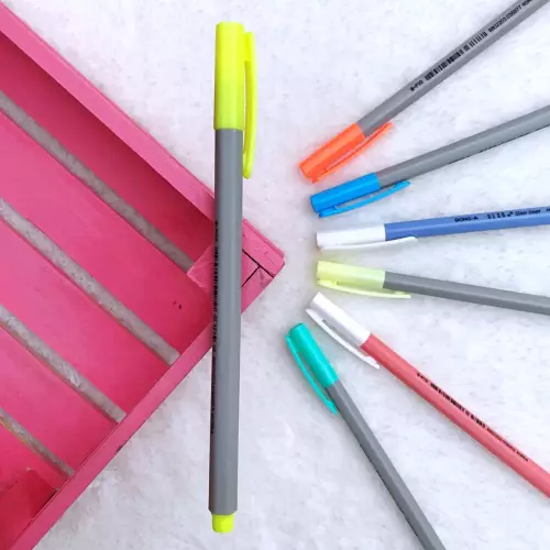 Dong-A Hexa Slimliner Fosforlu İşaretleme Kalemi - Neon Sarı