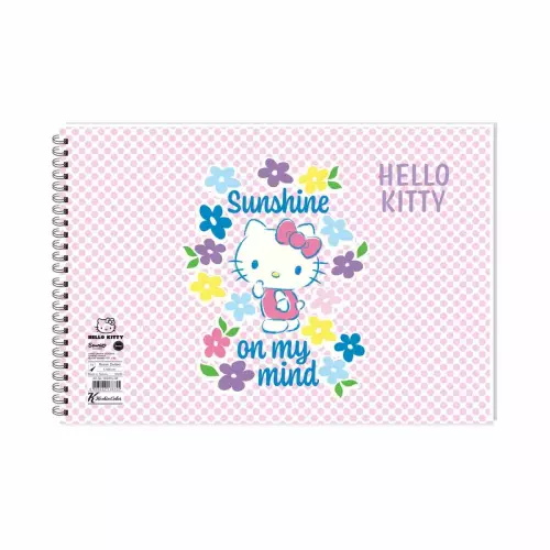 Hello Kitty 17x24 15 Yaprak Resim Defteri