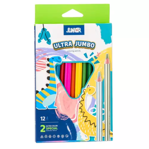 Junior Ultra Jumbo Kuru Boya 12 Renk