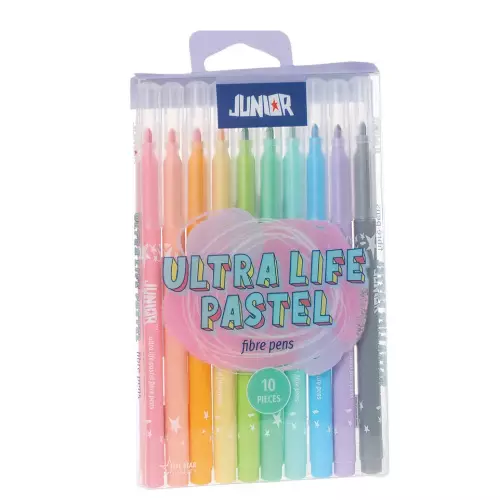 Junior Ultra Life Pastel Keçeli Kalem 10 Renk