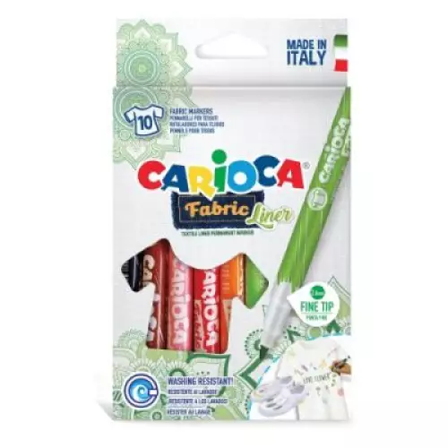 Carioca Fabric Liner 10'lu Fine Tekstil Kalem Seti